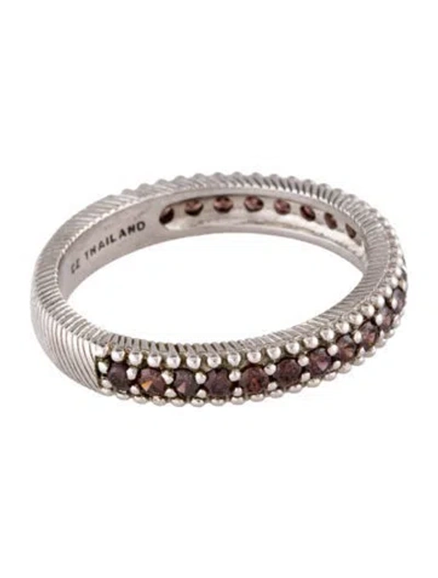 Pre-owned Judith Ripka Cubic Zirconia Band In Brown