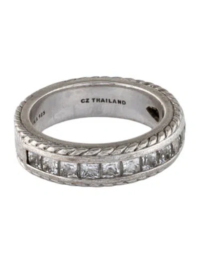 Pre-owned Judith Ripka Cubic Zirconia Band In Multicolor