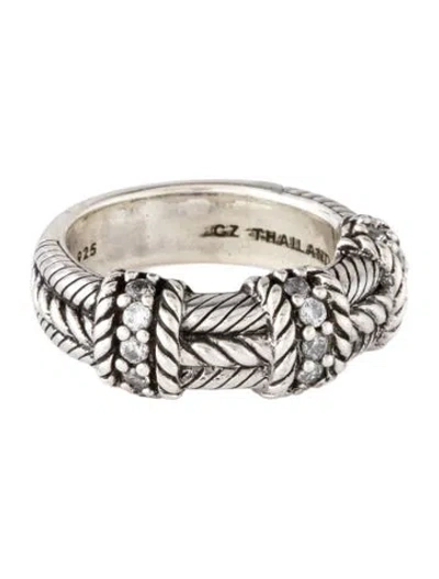 Pre-owned Judith Ripka Cubic Zirconia Band In Multicolor