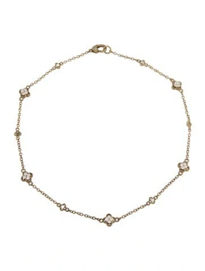 Pre-owned Judith Ripka Cubic Zirconia Collar Necklace, 18" In Multicolor