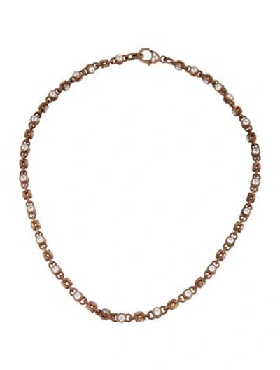 Pre-owned Judith Ripka Cubic Zirconia Collar Necklace, 18" In Multicolor