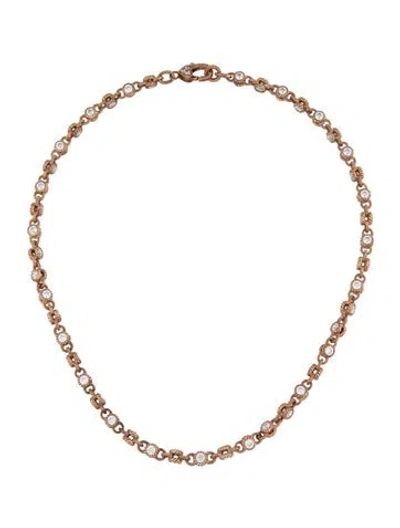 Pre-owned Judith Ripka Cubic Zirconia Collar Necklace, 18" In Multicolor