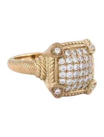 Pre-owned Judith Ripka Cubic Zirconia Ring In Multicolor