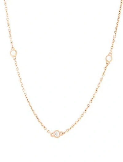 Pre-owned Judith Ripka Cubic Zirconia Station Necklace, 20" In Multicolor