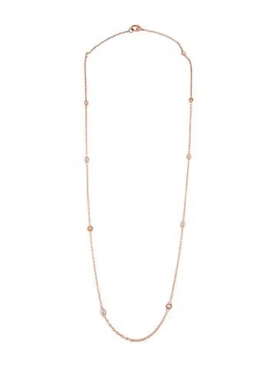 Pre-owned Judith Ripka Cubic Zirconia Station Necklace, 36" In Multi