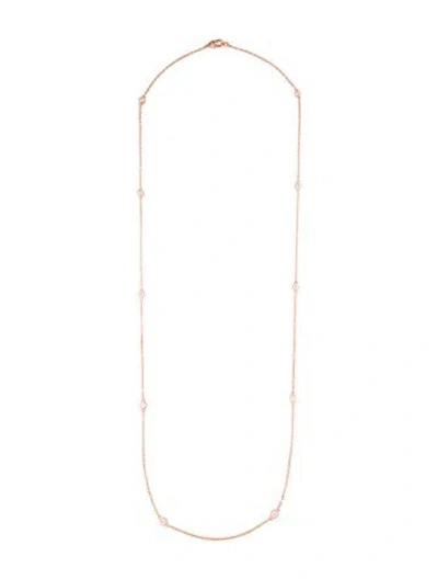 Pre-owned Judith Ripka Cubic Zirconia Station Necklace, 36" In Multi