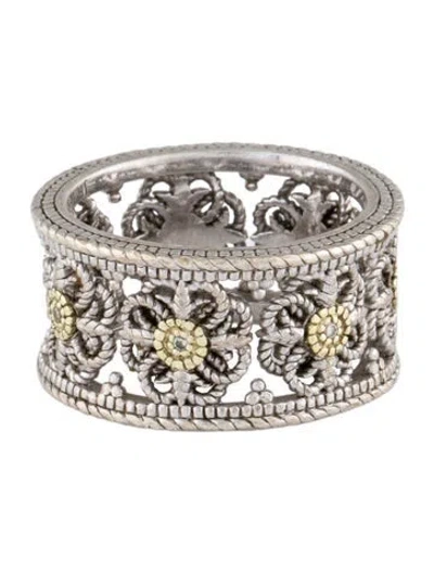 Pre-owned Judith Ripka Diamond Band In Multi