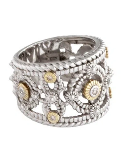 Pre-owned Judith Ripka Diamond Band In Multi