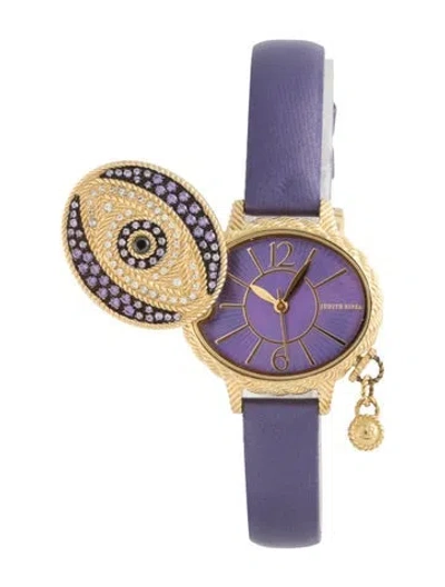 Pre-owned Judith Ripka Evil Eye Watch In Multicolor