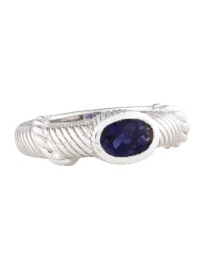 Pre-owned Judith Ripka Iolite Ring In Multi