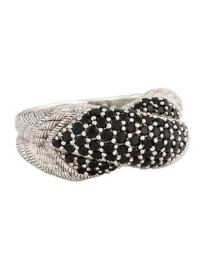 Pre-owned Judith Ripka Spinel Rope Ring In Multicolor