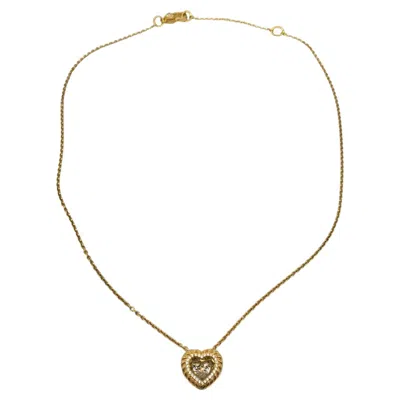 Pre-owned Judith Ripka Sterling Silver Gold Clad Twinkle Pendant Necklace # 19582 In Multi
