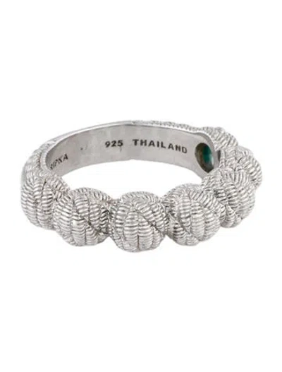 Pre-owned Judith Ripka Textured Band In Multi