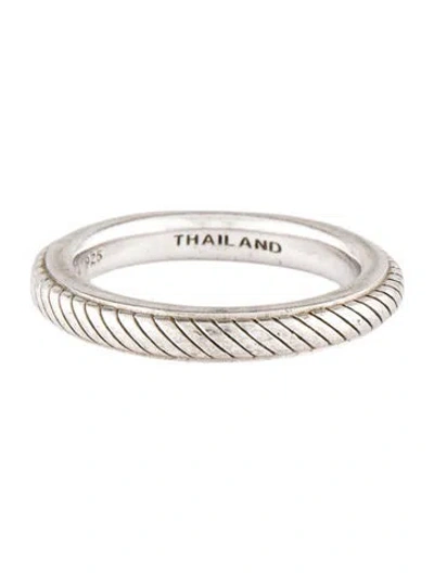 Pre-owned Judith Ripka Textured Band In Multicolor