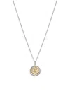 Judith Ripka Women's Two Tone 14k Yellow Gold, Sterling Silver & Diamond Necklace In Silver