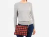 Judson & Co. Buffalo Check Puffer Convertible Crossbody/wristlet Bag In Red/black In Multi