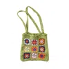 Judson & Co. Crochet Granny Square Mini Tote Bag In Green In Green