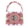 Judson & Co. Tribal Print Towel Handbag In Pink/purple In Multi