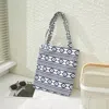 Judson & Co. Women's Aztec Print Tote Bag In Black White In Black
