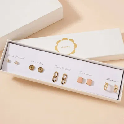 Judson & Co. Women's Boxed Earring Set In Gold In Silver