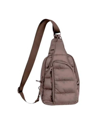 Judson & Co. Women's Puffer Padded Crossbody Bag In Brown