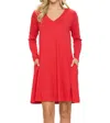 Judson & Company Man In The Moon Dress In Red In Red