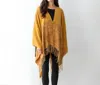 Judson & Company Ruana Wrap In Tan In Gold