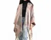 Judson & Company Ruana Wrap Shawl In Pink In Pink