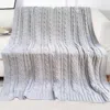 Judson & Company Soft Cable Knit Microfiber Throw Blanket In Grey