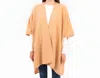 Judson & Company Teddy Bear Sherpa Kimono In Tan In Multi