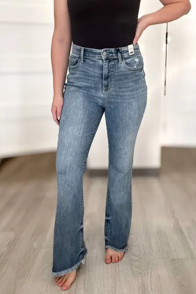 Judy Blue Olivia High Waist Tummy Control Slim Bootcut Jeans In Blue