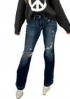 Judy Blue Adore Me Distressed Bootcut Jeans In Blue In Blue