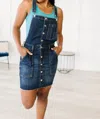 Judy Blue Agnes Denim Overall Dress In Medium Blue