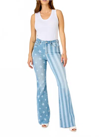 Judy Blue Americana High Waist Jeans In Denim In Blue