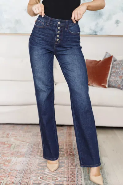 Judy Blue Arlo High Rise Jeans In Dark Blue