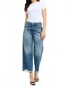 Judy Blue Aubrey High Waist Crop Wide Jeans In Blue In Blue