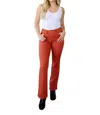 Judy Blue Mid Rise Slim Bootcut Jeans In Terracotta In Brown