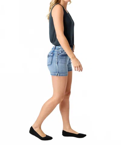 Judy Blue Button Flap Pocket Shorts In Blue