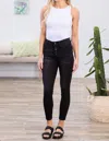 Shop Judy Blue Button Fly Jeans In Black
