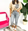 Judy Blue Capri Jeans In Skies Are Grey In Gray