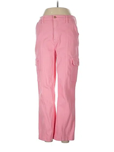 Pre-owned Judy Blue Cargo Pants In Pink