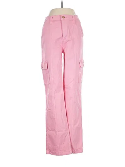 Pre-owned Judy Blue Cargo Pants In Pink