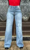 Judy Blue Caroline Vintage Wide Leg Jeans In Blue In Blue