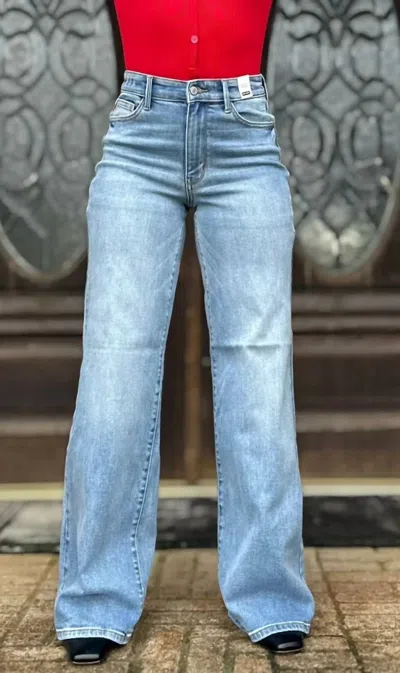 Judy Blue Caroline Vintage Wide Leg Jeans In Blue