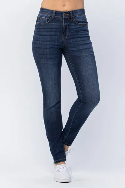 Judy Blue Carrie Hi-rise Relaxed Fit Jeans In Dark Wash