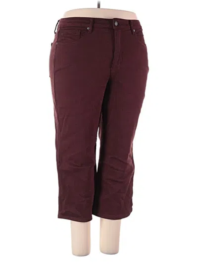 Pre-owned Judy Blue Casual Pants In Burgundy