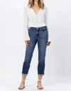Judy Blue Classic Boyfriend Fit Jean In Medium Wash In Multi