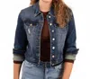Judy Blue Classic Denim Button Jacket In Blue In Multi