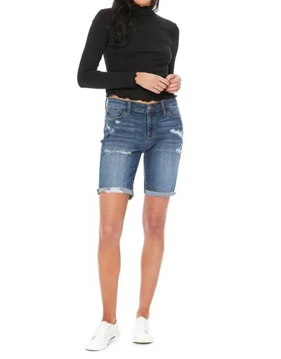 Judy Blue Comfy Bermuda Shorts In Dark
