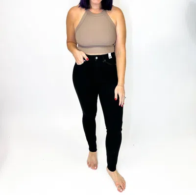 Judy Blue Contour Skinny Jeans In Black